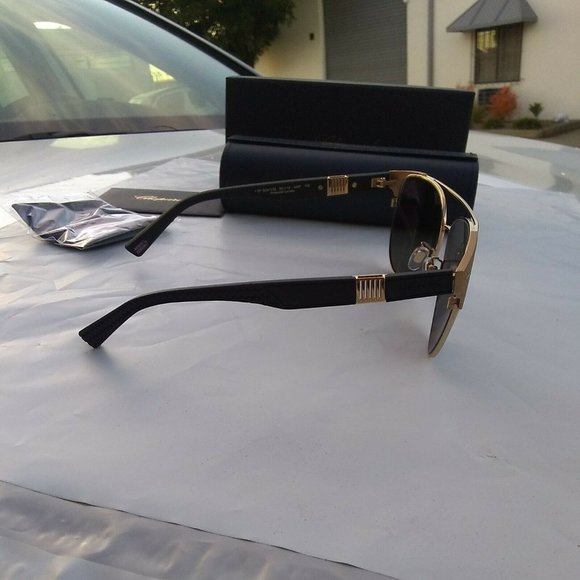 Chopard Polarized new sunglasses schc32 60/13 gold black frame - Picture 3 of 8